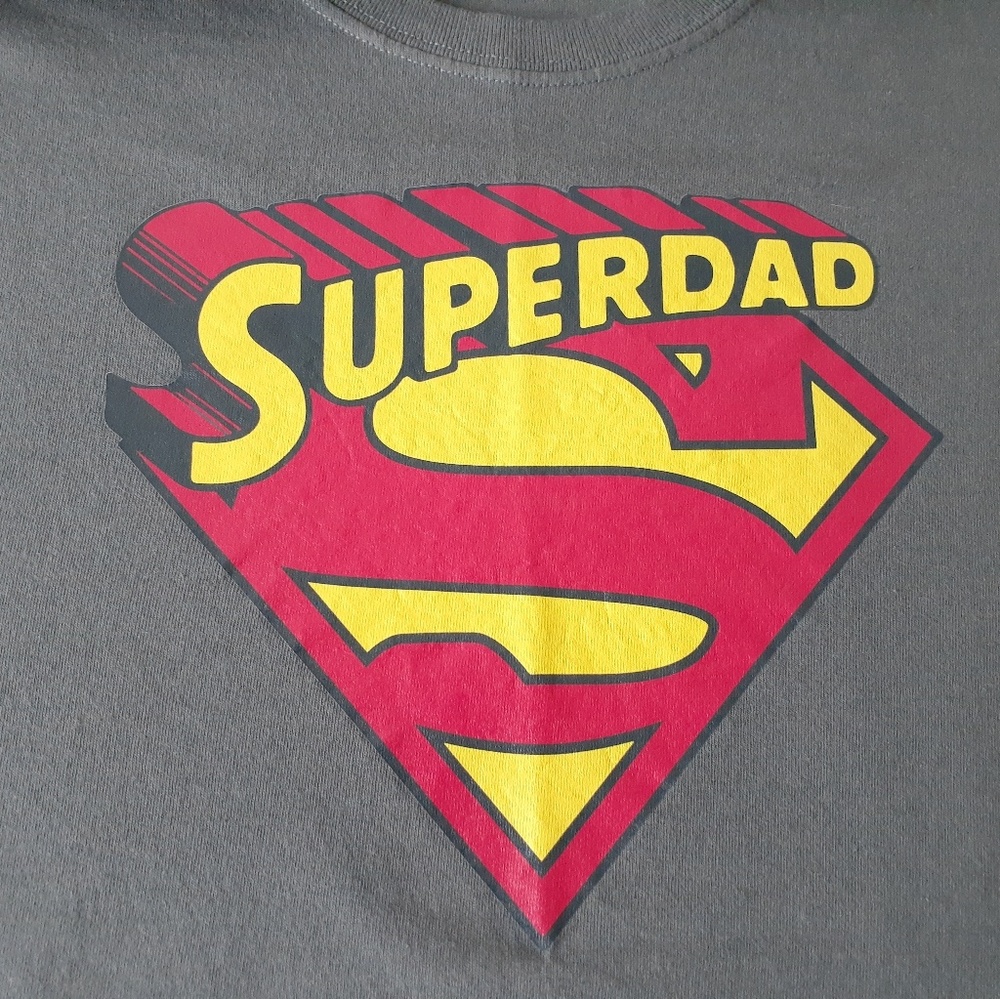 Superdad men's grey short sleeve t-shirt size L - Picture 6 of 8
